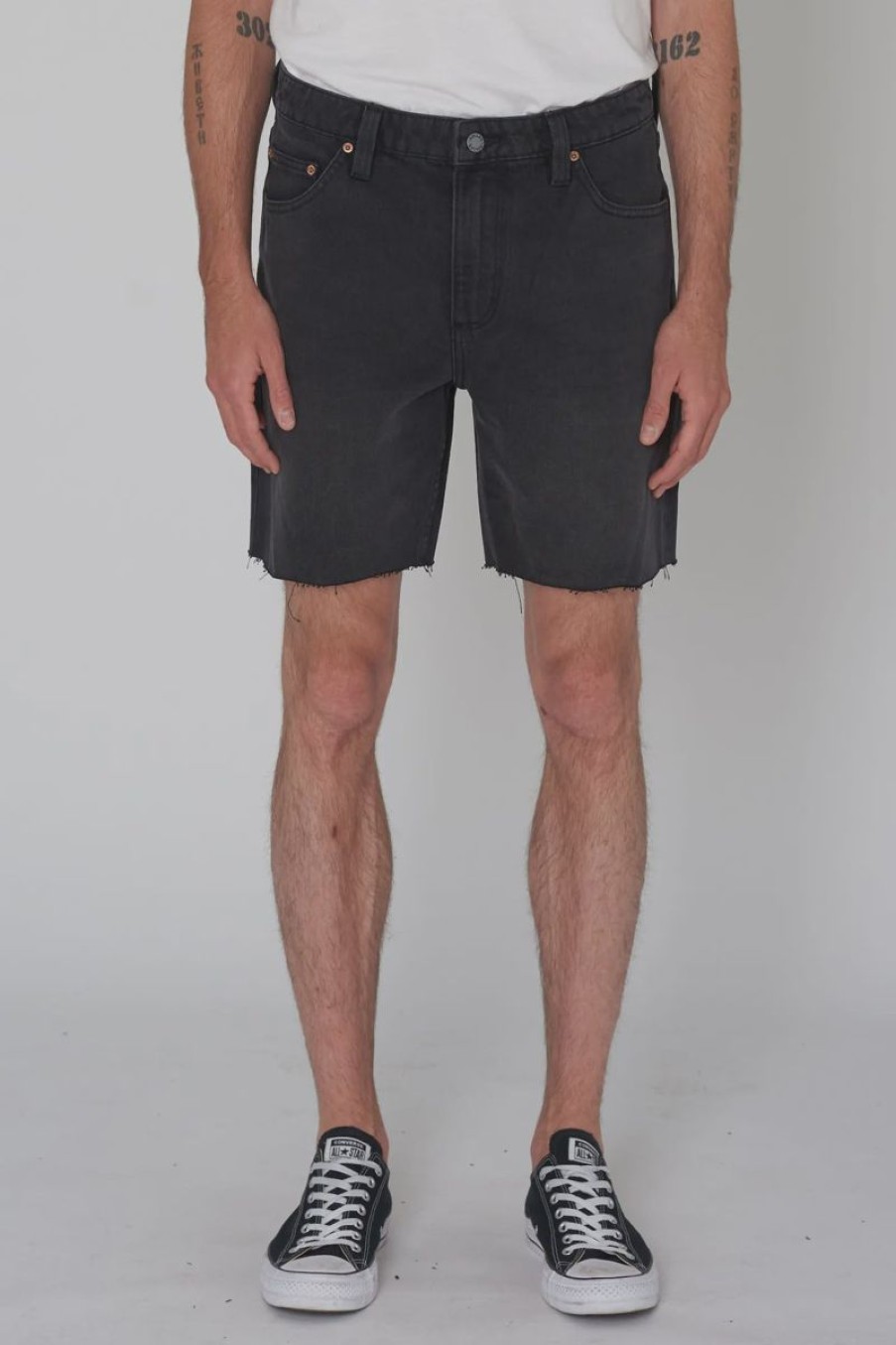 Men Rollas Denim Shorts | Ezy Short-Black Stone