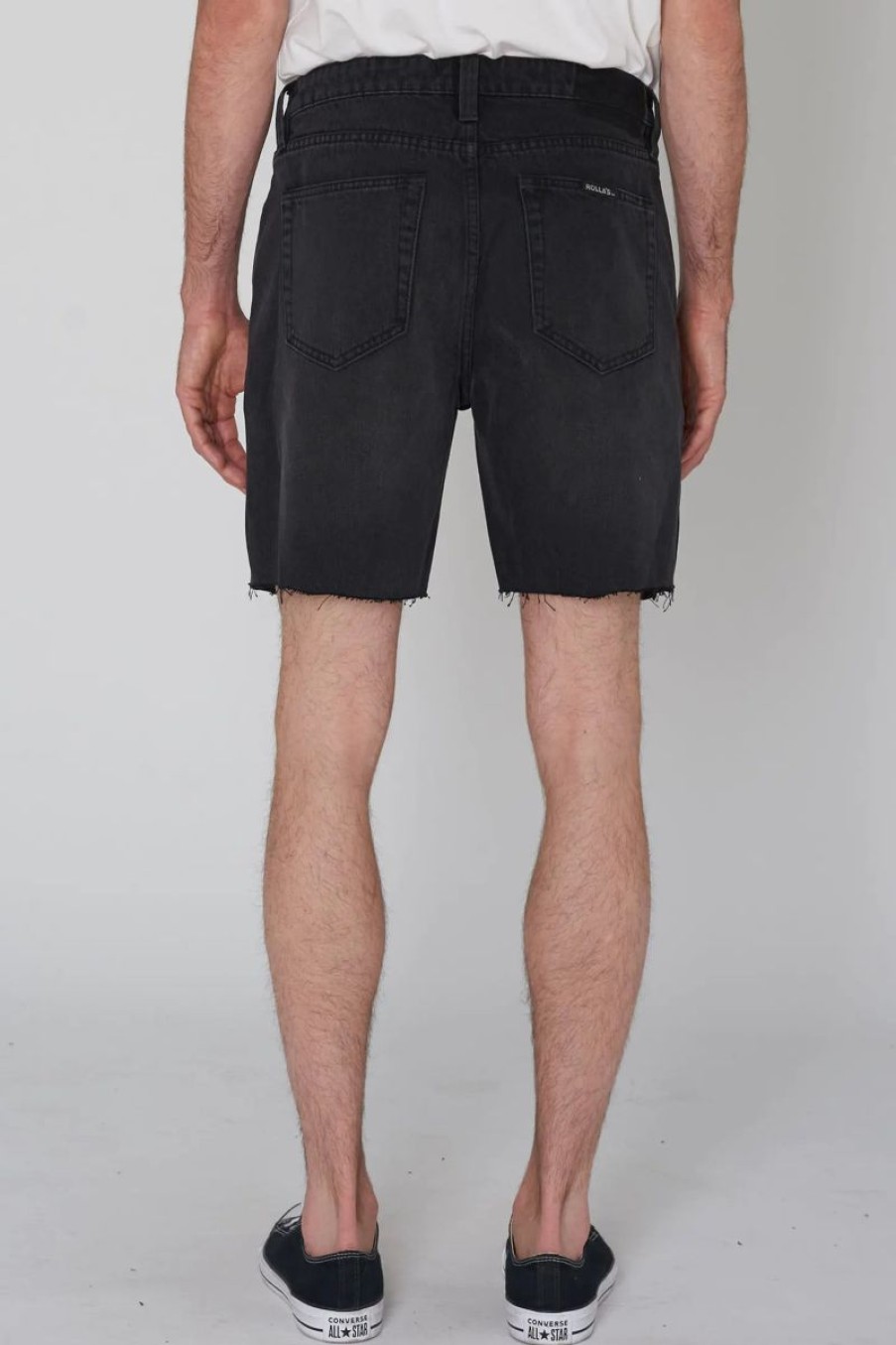 Men Rollas Denim Shorts | Ezy Short-Black Stone