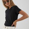 Women Afends Tees | Hemp Basic-Standard Fit Tee-Black