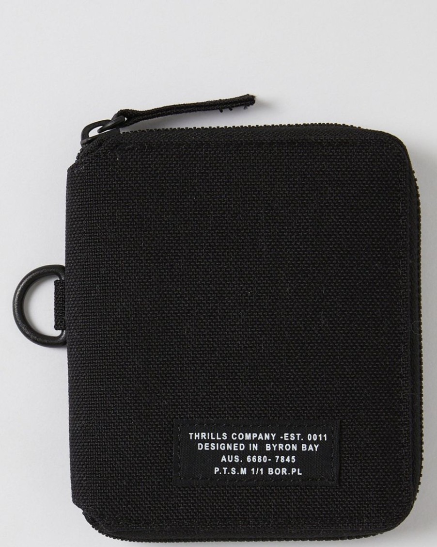 Men THRILLS Wallets | Military Small Pouch-Black