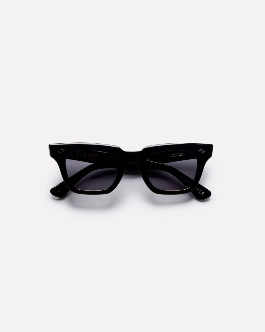 Women Epokhe Sunglasses | Epokhe Stereo Sunglasses- Black Polished/Black