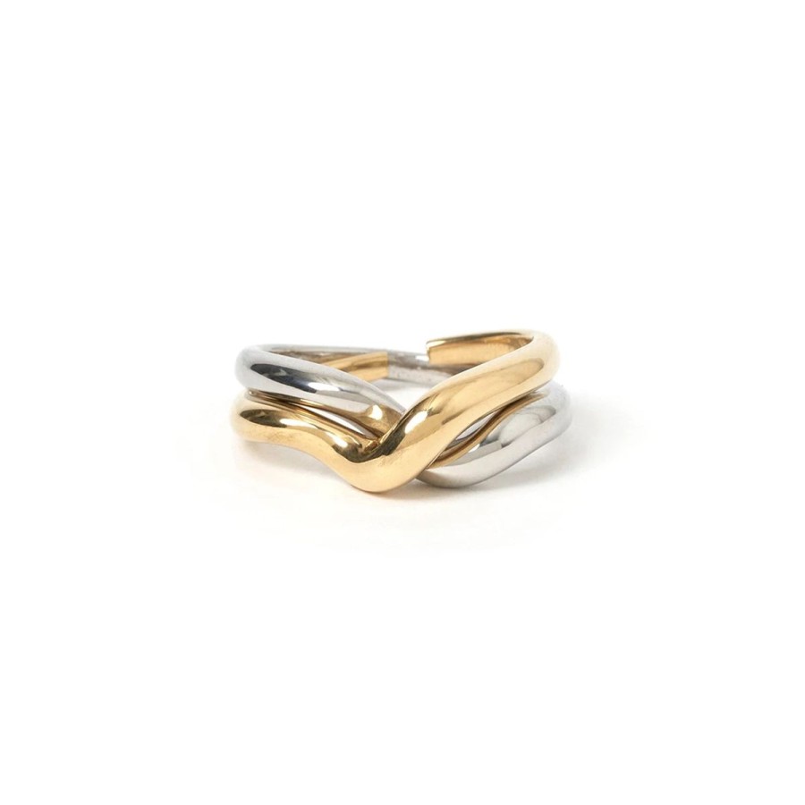 Women Arms Of Eve Jewellery | Arms Of Eve Simi Ring- Two Tone