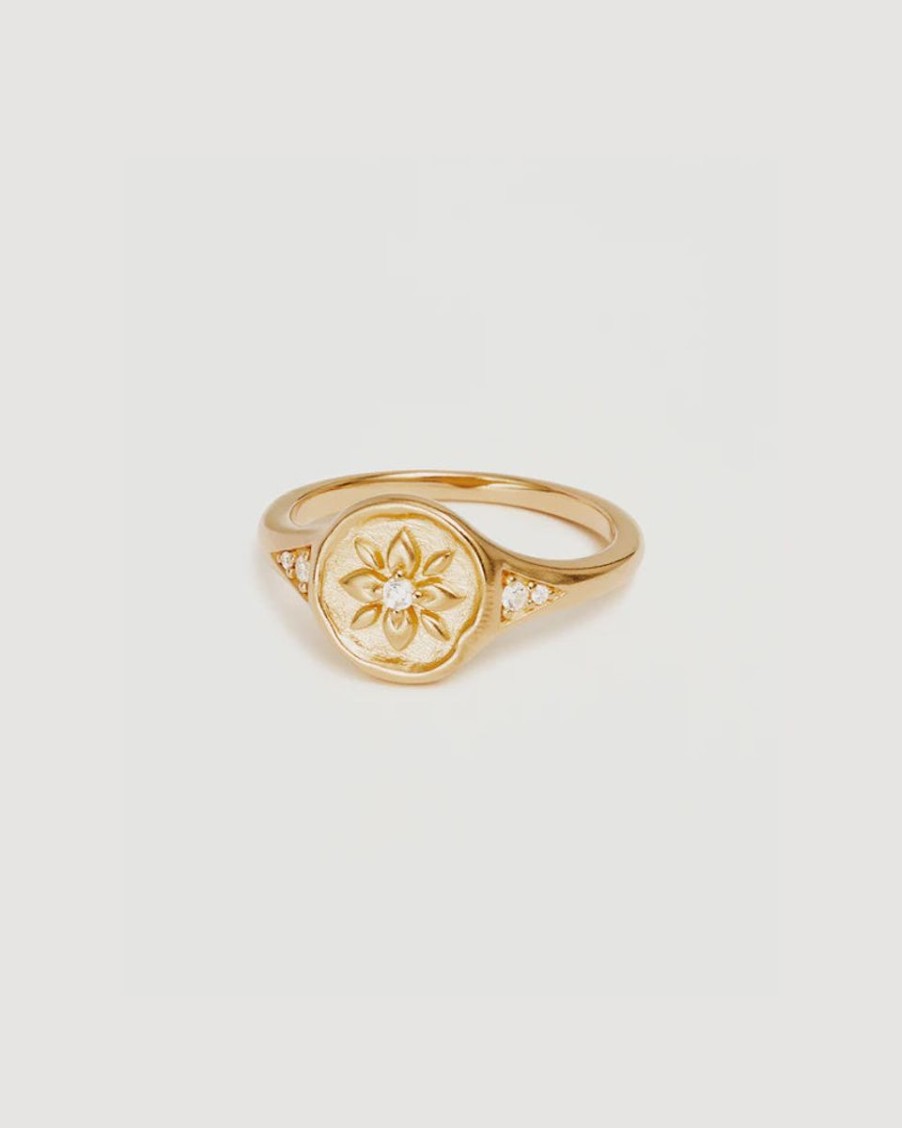 Women By Charlotte Jewellery | By Charlotte Live In Love Ring-18K Gold Vermeil