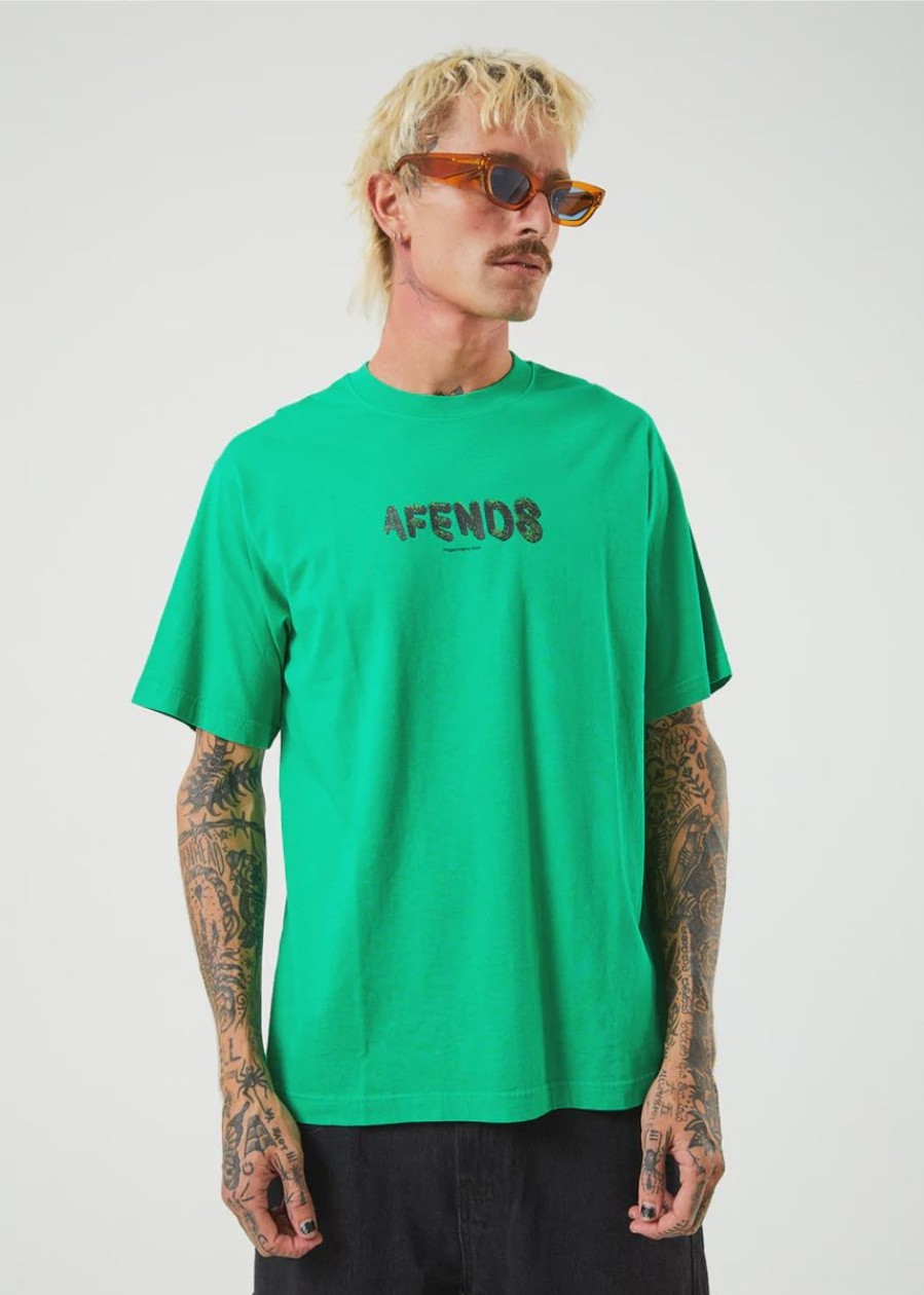 Men Afends Tees | Programmed Recycled Retro Fit Tee-Forest