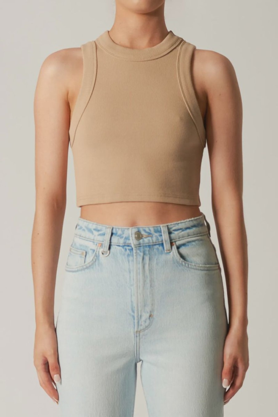 Women Neuw Denim Tops | Jonesy Crop-Biscuit