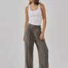 Women THRILLS Pants | Thrills Artisan Cupro Pant- Truffle