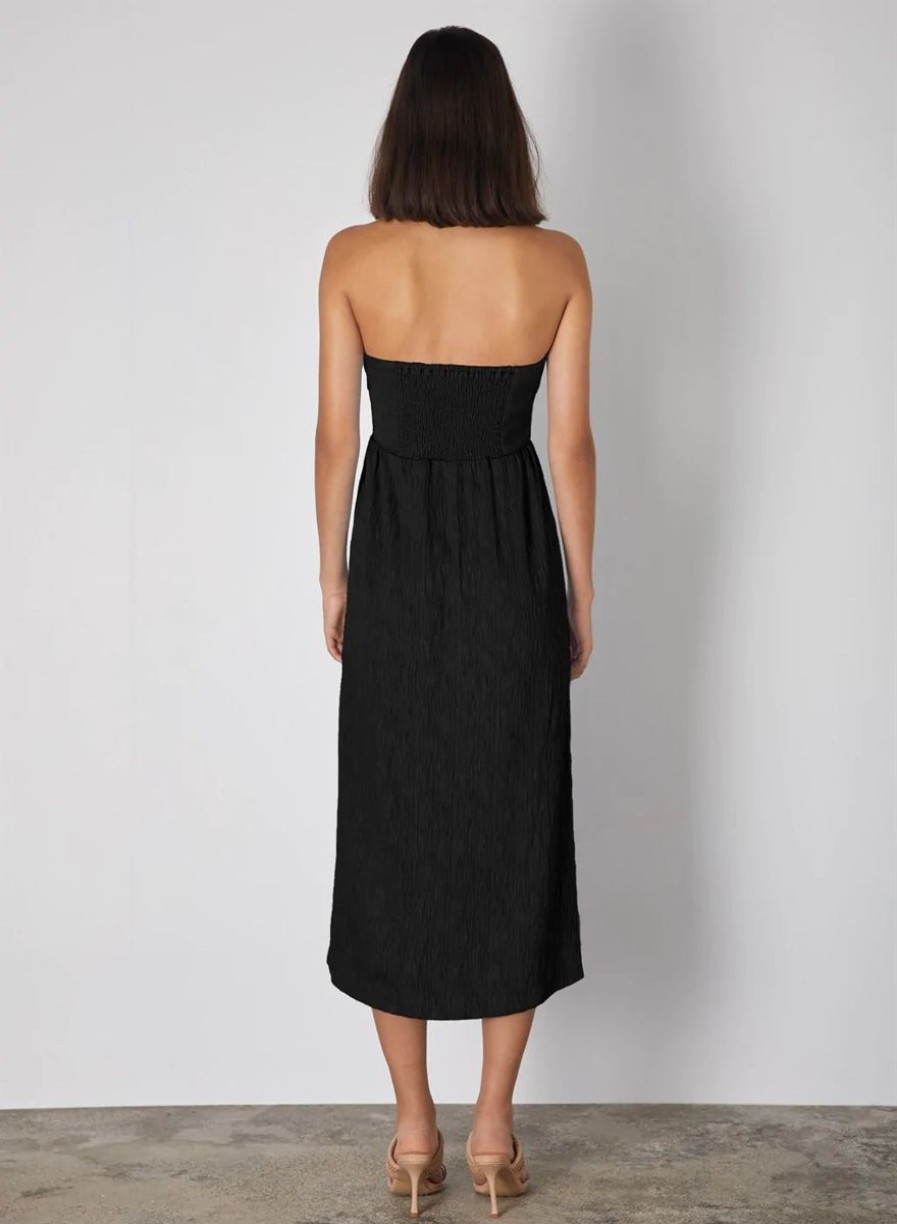 Women Esmaeé Dresses | Ikaria Bandeau Dress- Black