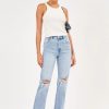 Women ABrand Jeans | Abrand A 94 High Straight Jean-Gina Rip