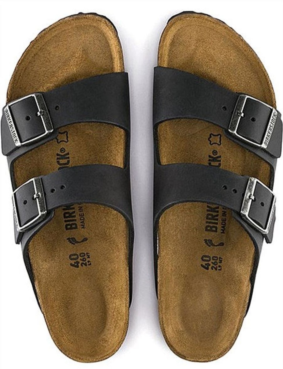 Footwear Birkenstock Arizona | Birkenstock Arizona Bs-Oiled Leather-Black Regular