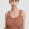 Women Nude Lucy Tops | Mika Drawstring Tank-Terracotta