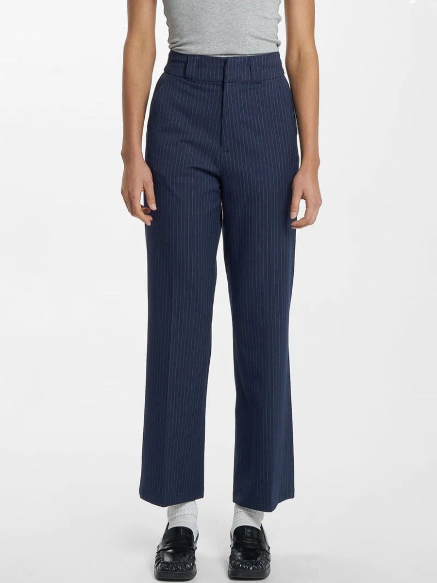 Women THRILLS Pants | Thrills Danny Pinstripe Pant-Station Navy