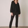 Women Esmaeé Shirts And Blouses | Irena V-Neck Blouse-Black