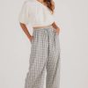 Women Mink Pink Pants | Minkpink Nula Drawstring Pant- Blue/Green