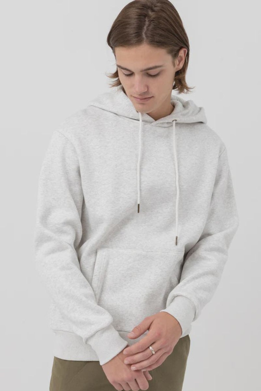 Men Rhythm Jumpers | Rhythm Heavy Weight Fleece Hood-Oatmeal