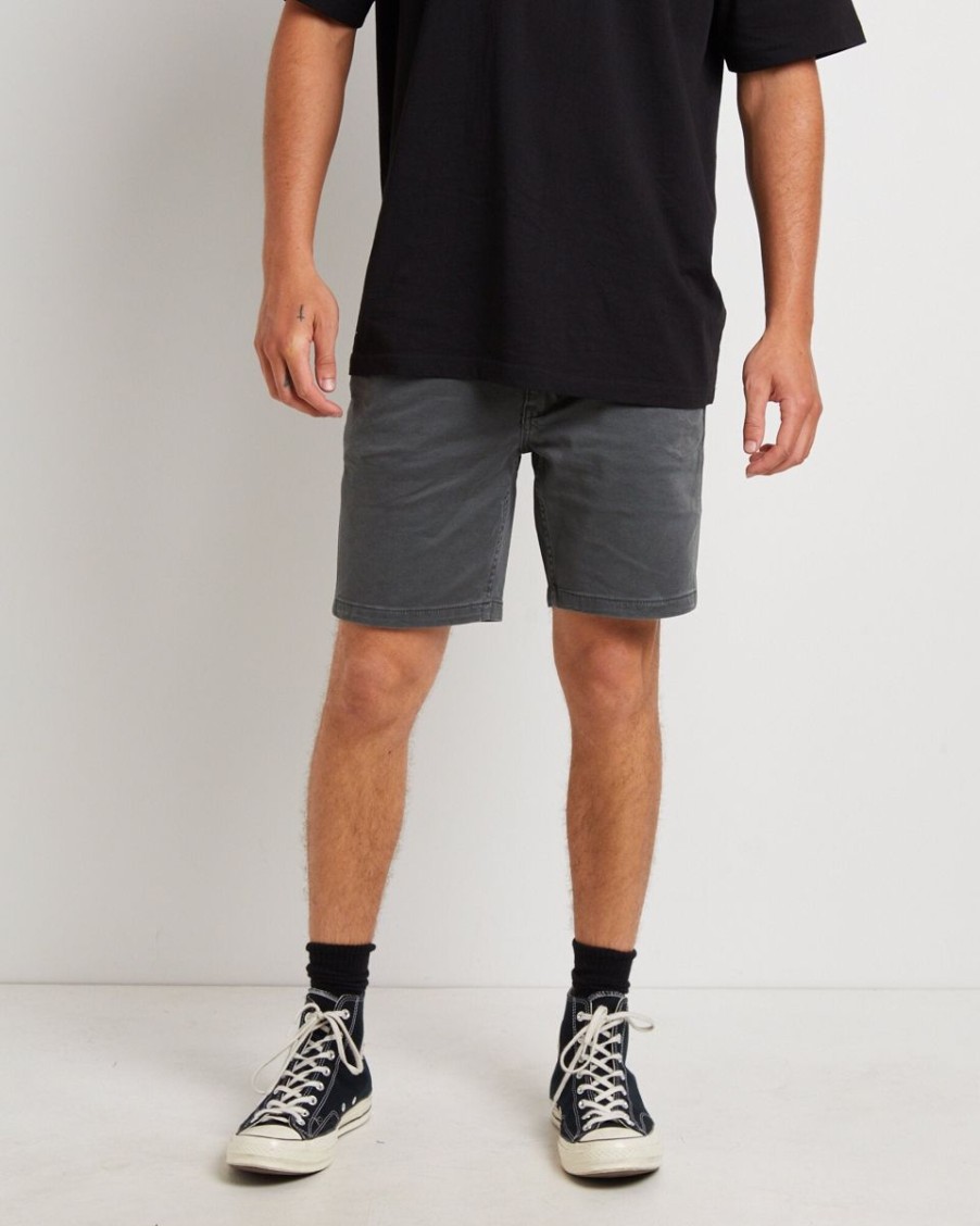 Men Neuw Denim Denim Shorts | Neuw Denim Cody Workwear Denim Short-Dark Forest