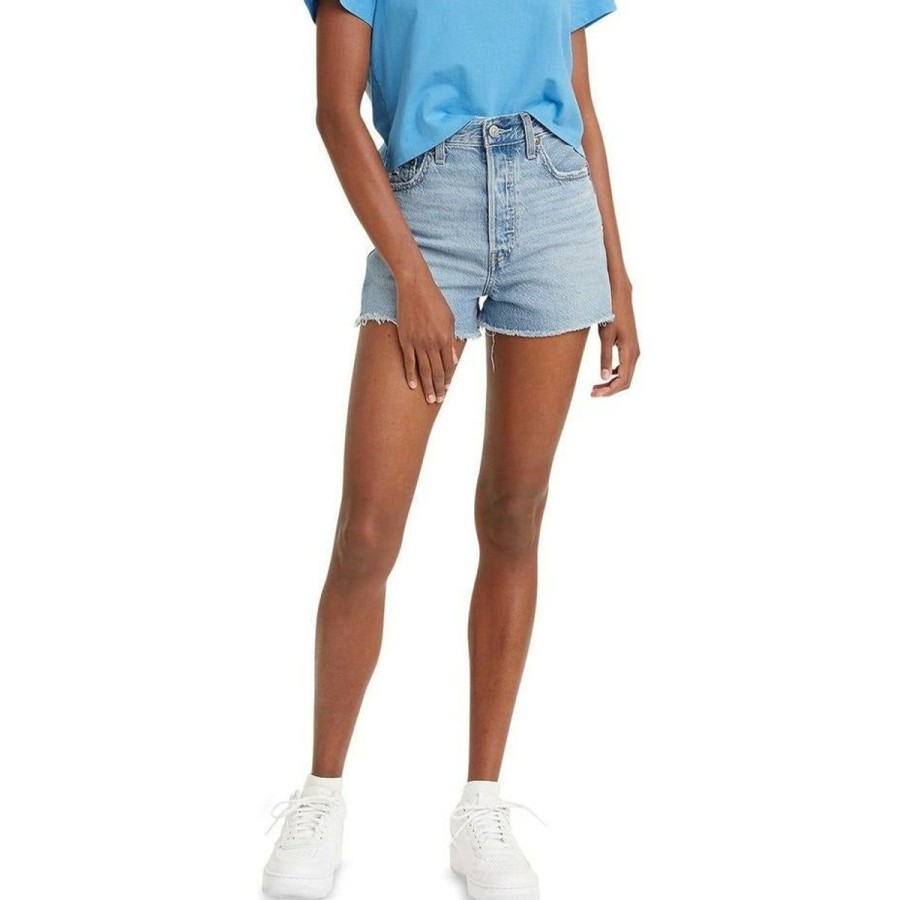 Women Levis Denim Shorts | Ribcage Short-Bernal Frost