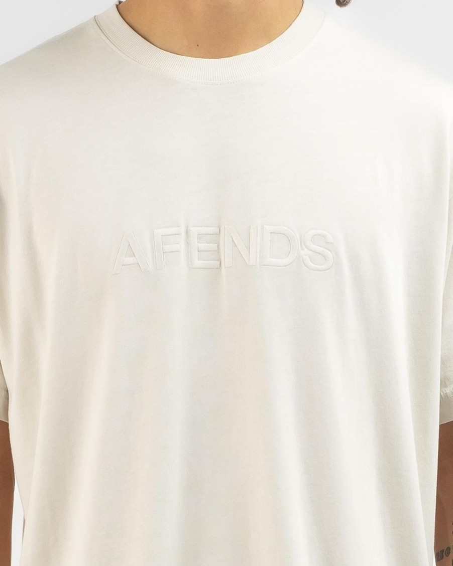 Men Afends Tees | Afends Disguise Recycled Boxy Fit Tee-Moonbeam