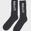 Women Rollas Socks | Organic Logo Sock-Black