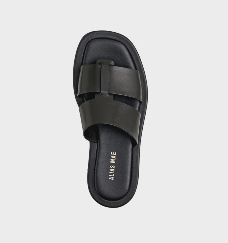 Footwear Alias Mae | Alias Mae Kerryn Slide- Black Leather