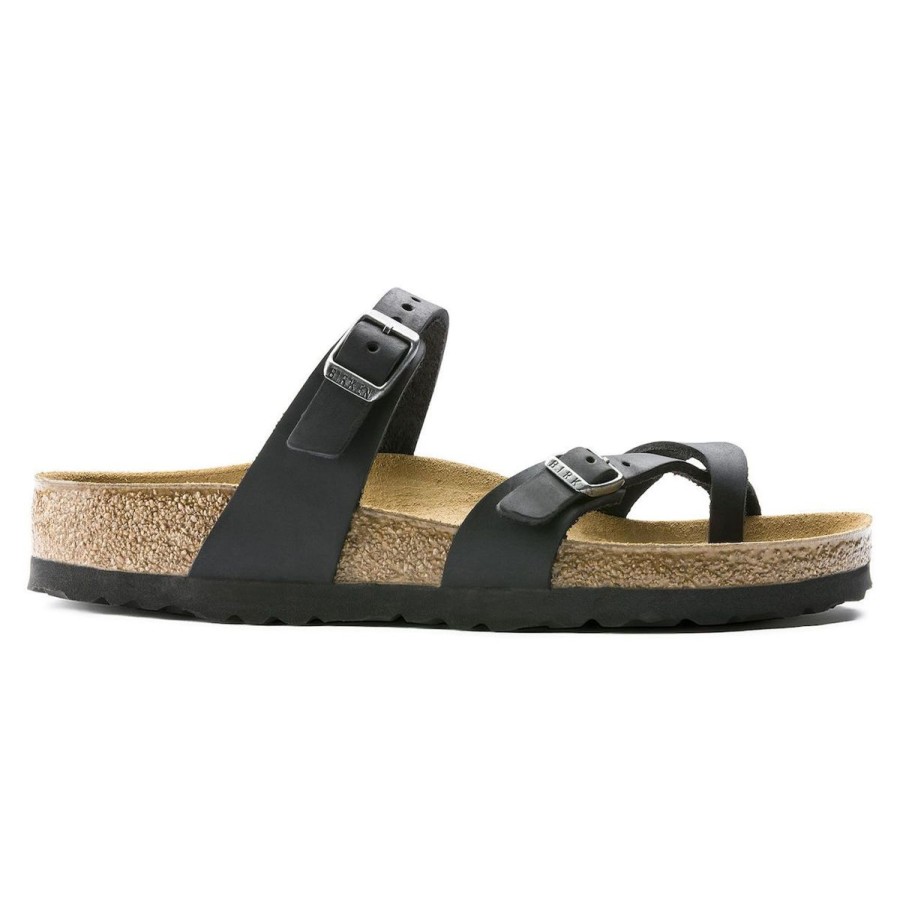 Footwear Birkenstock Mayari | Birkenstock Mayari-Black Oiled Leather Regular