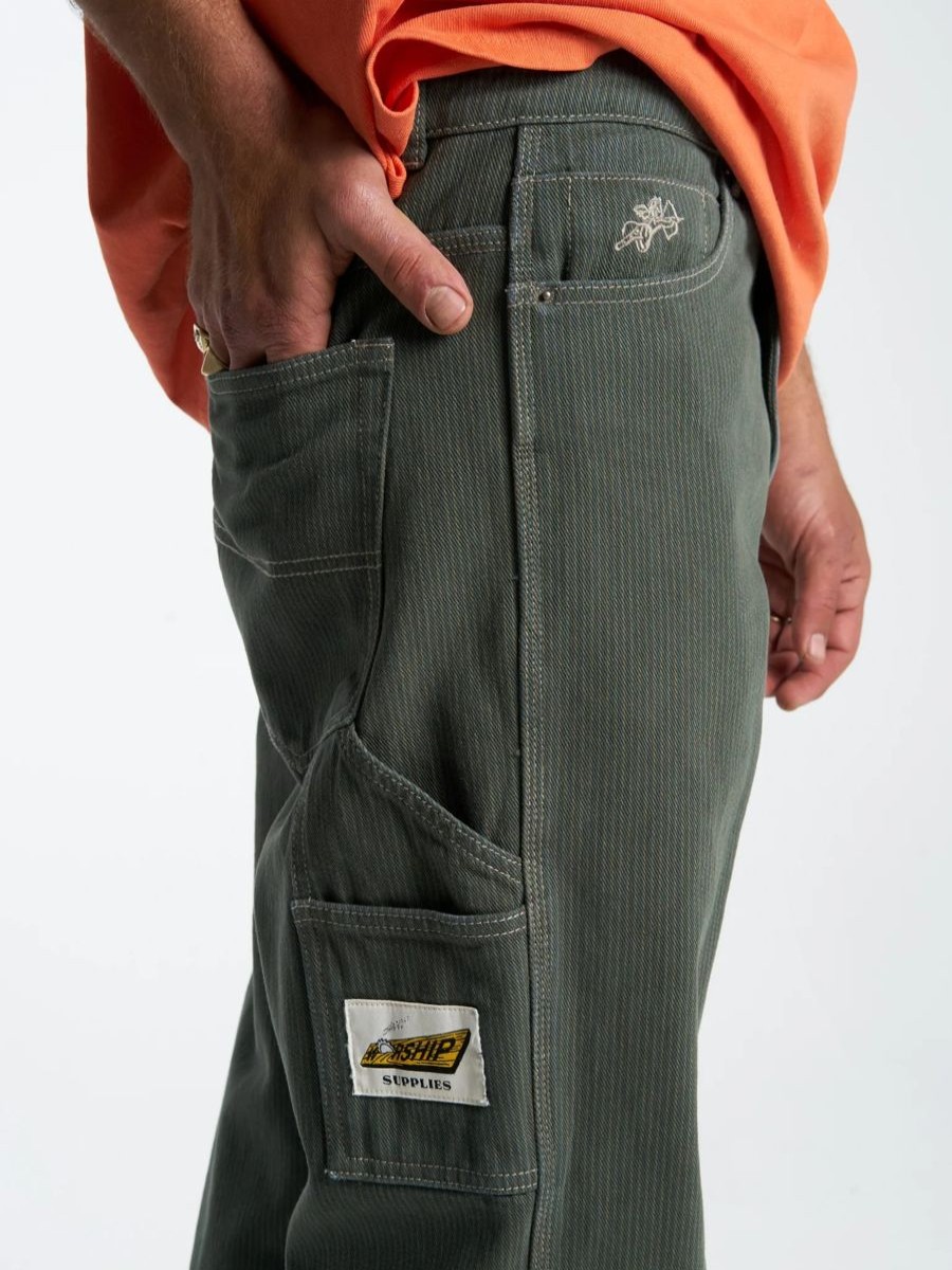 Men Worship Pants | Worship Supplies Sawn Off Carpenter Pant-Pine Needle