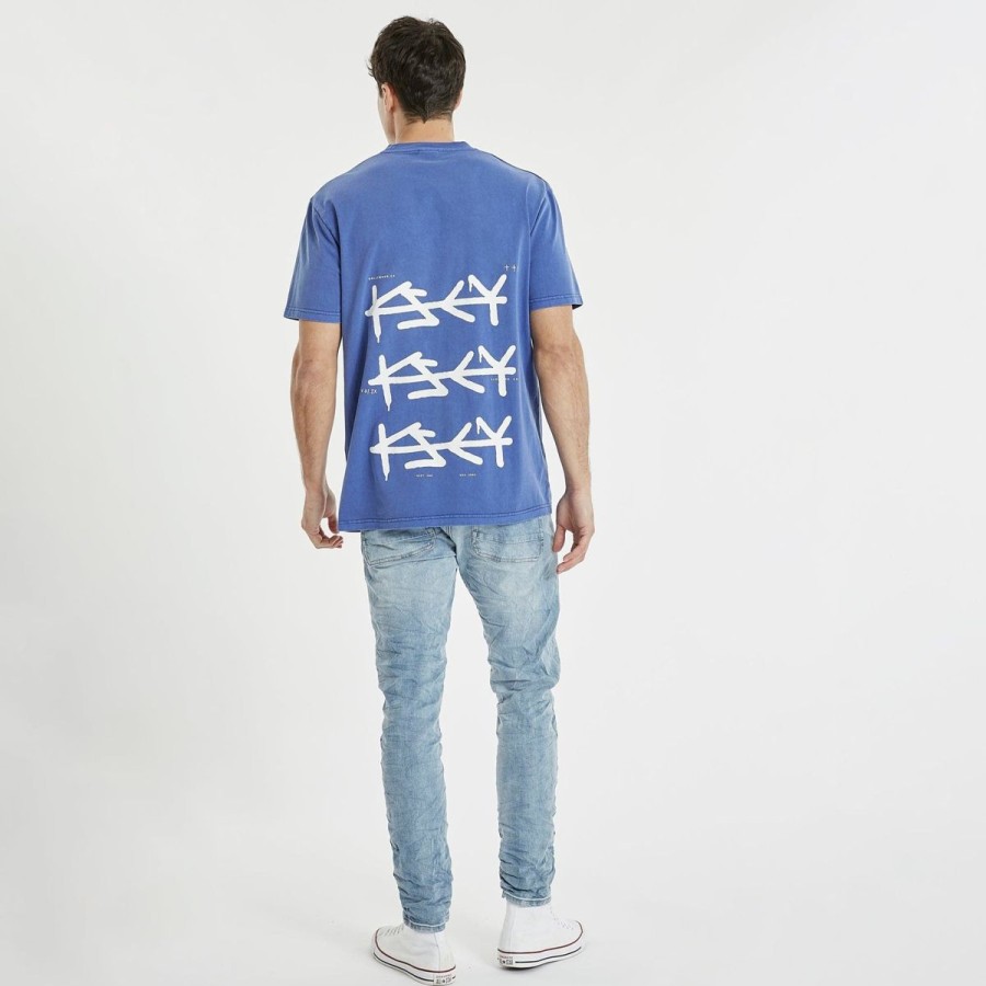 Men Kiss Chacey Tees | Krueger Relaxed Tee-Pigment Ultramarine