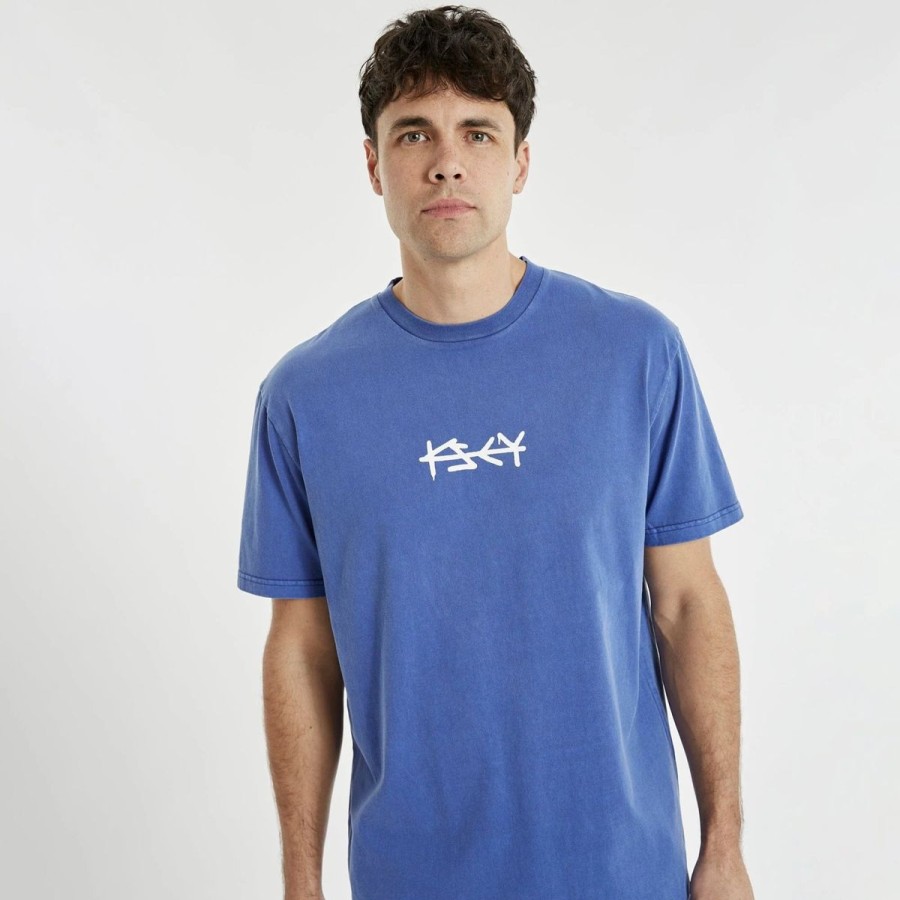 Men Kiss Chacey Tees | Krueger Relaxed Tee-Pigment Ultramarine