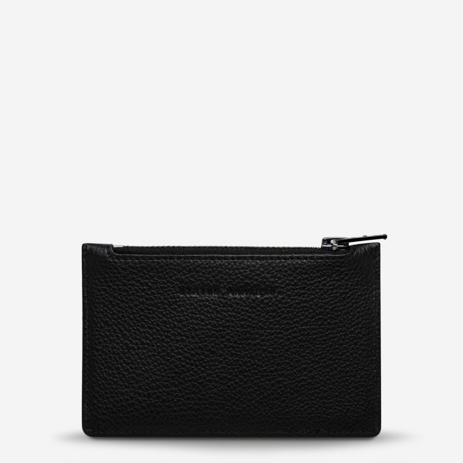 Women Status Anxiety Wallets & Pouches | Status Anxiety Avoiding Things Wallet-Black