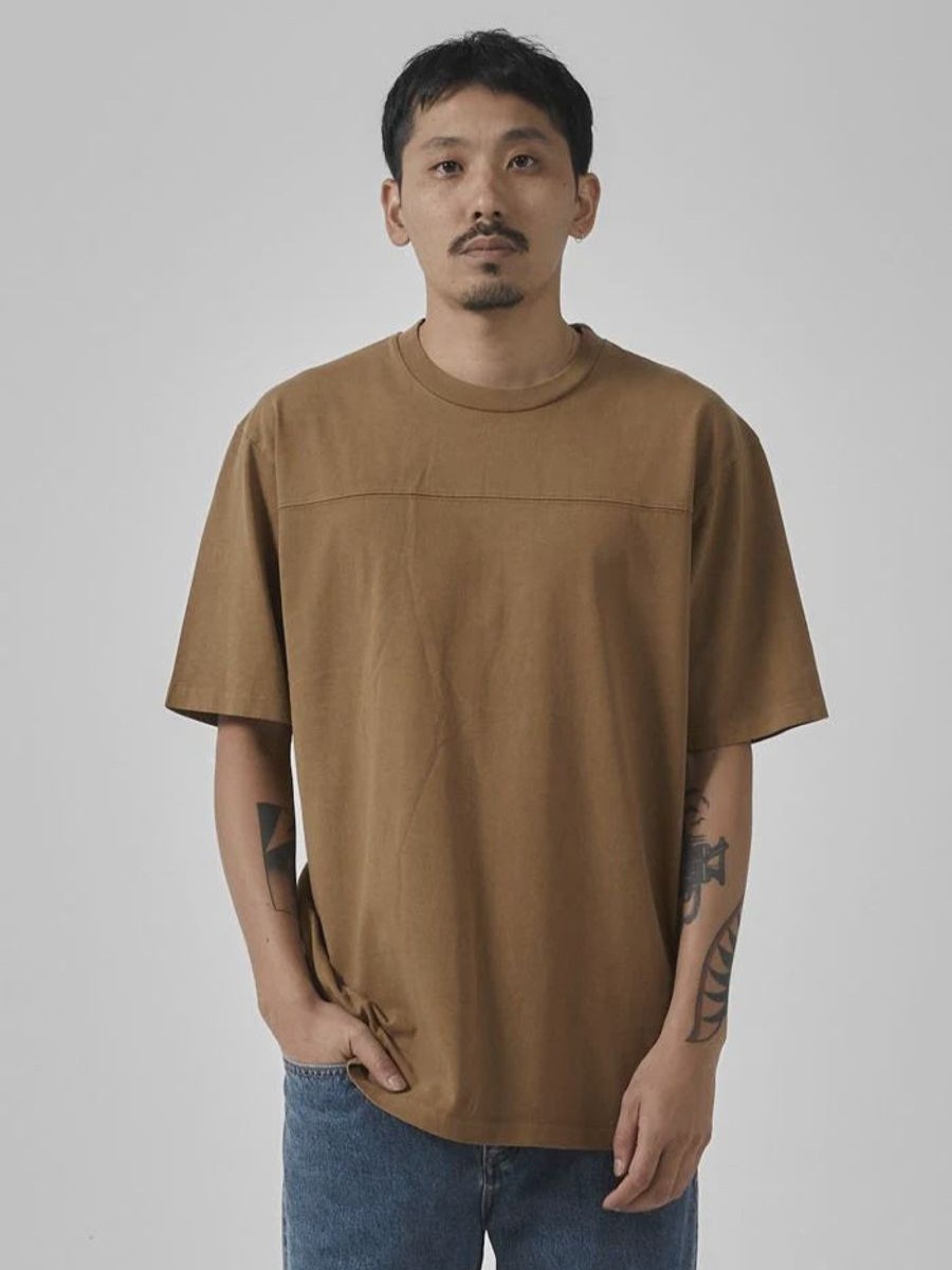 Men THRILLS Tees | Thrills Union Oversize Fit Tee-Tobacco