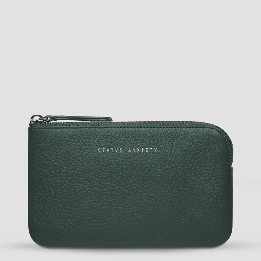 Women Status Anxiety Wallets & Pouches | Status Anxiety Smoke And Mirrors Pouch-Teal