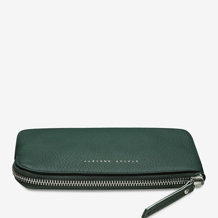 Women Status Anxiety Wallets & Pouches | Status Anxiety Smoke And Mirrors Pouch-Teal