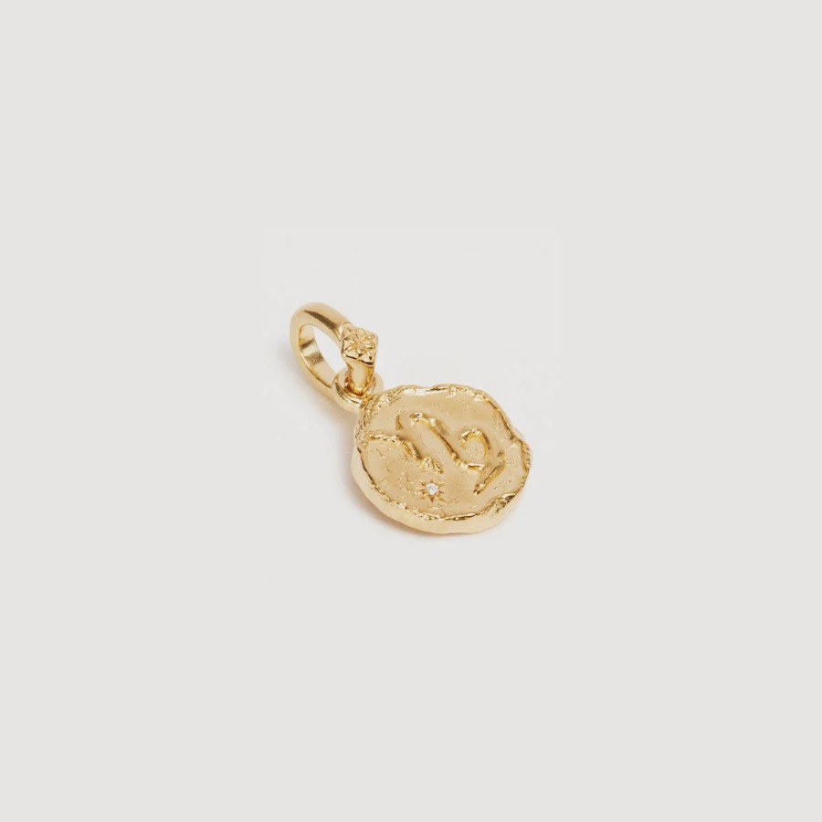 Women By Charlotte Jewellery | By Charlotte Love Cosmic Zodiac Reversible Annex Link Pendant-Capricorn-18K Gold Vermeil