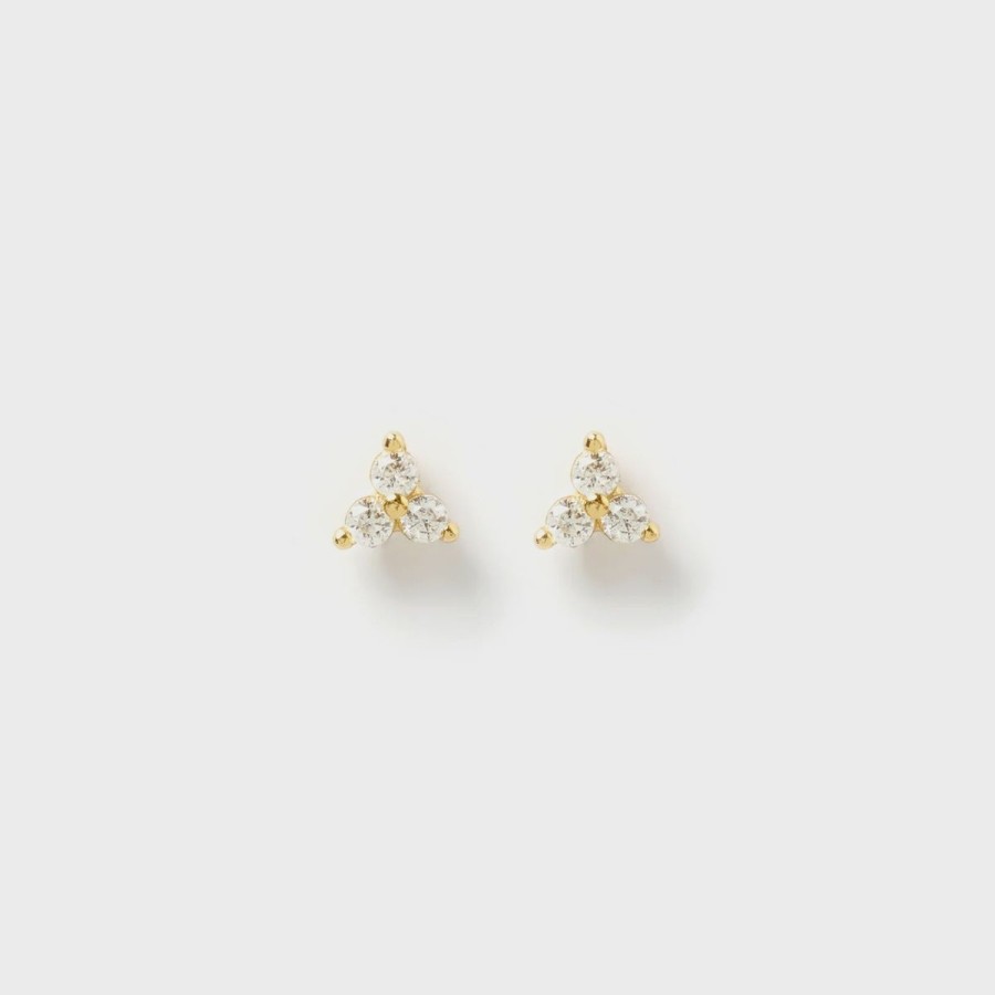 Women Arms Of Eve Jewellery | Arms Of Eve Cassia Stud Earrings- Stone