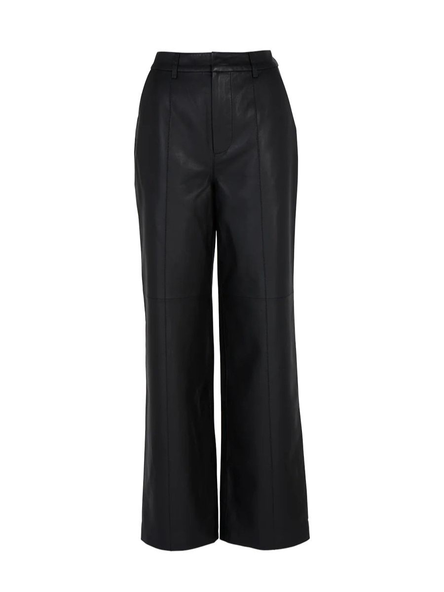 Women Ena Pelly Pants | Stanford Leather Pant- Black