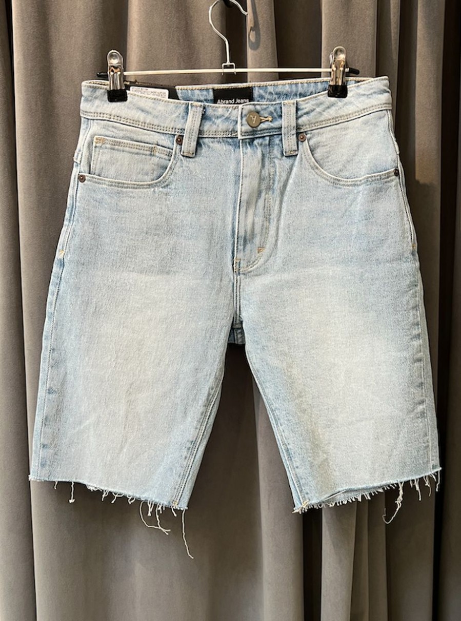 Men ABrand Denim Shorts | A Dropped Skinny Short- Hustler Light Vintage Blue