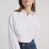 Women Neuw Denim Shirts And Blouses | Atelier Crop Shirt-White