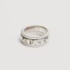 Women By Charlotte Jewellery | By Charlotte Sterling Silver One Breath At A Time Spinning Meditation Ring