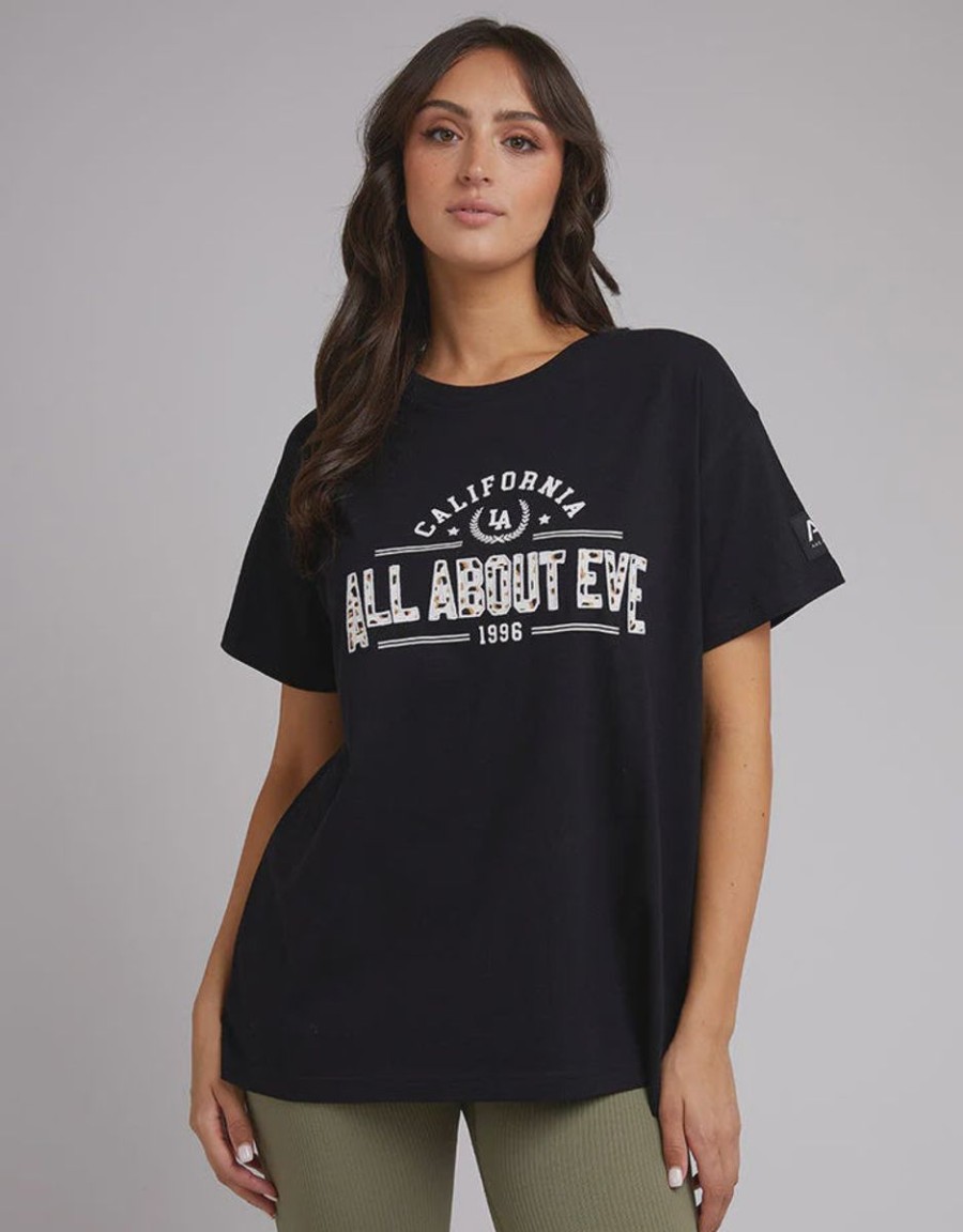 Women All About Eve Tees | All About Eve Anderson Sports Tee-Black