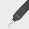 Women Nakedvice Bag Straps | The Croc Embossed Gold Strap