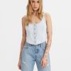 Women Levis Tops | Dani Corset Top-Indigo Stonewash