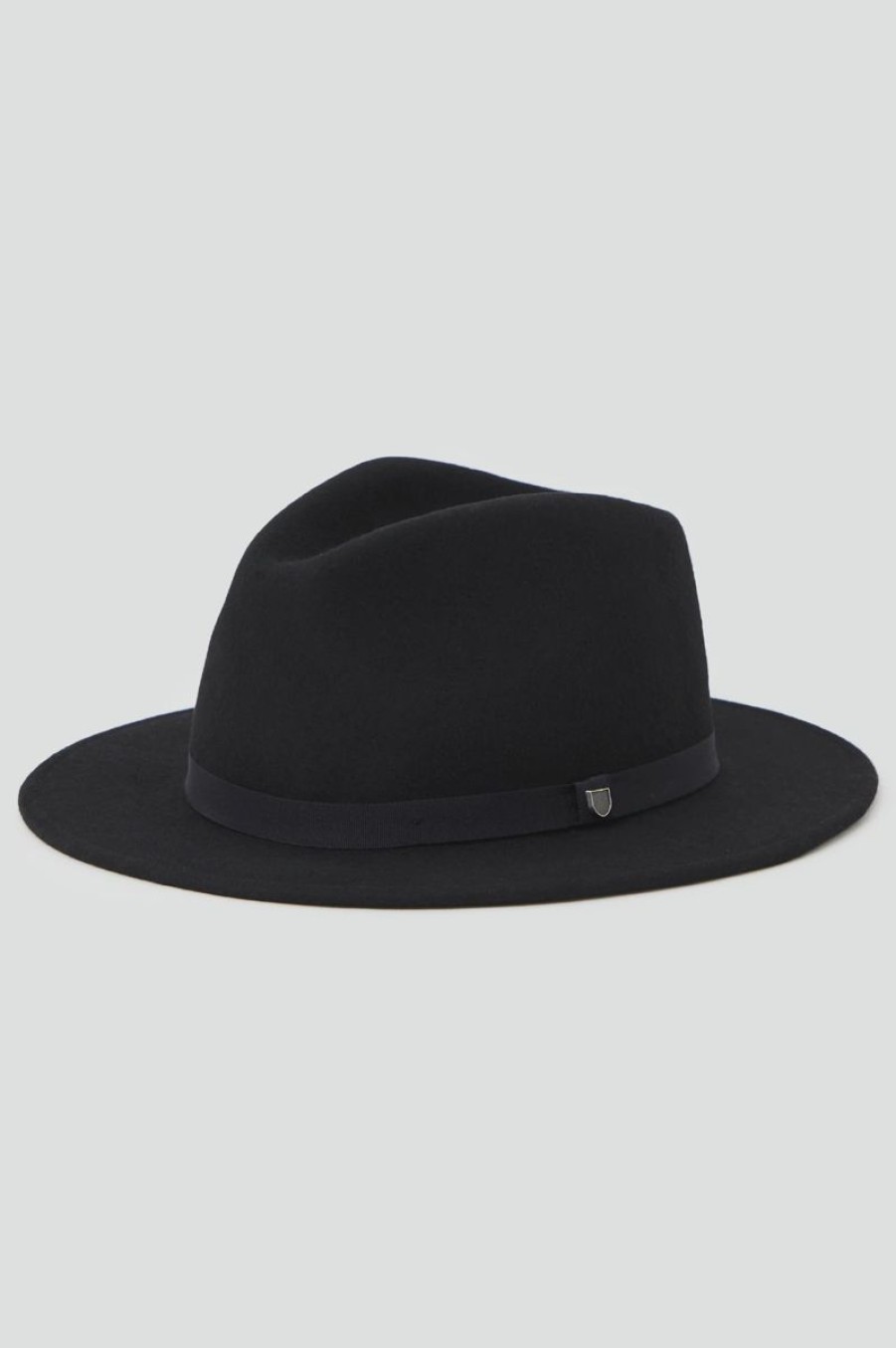 Women Brixton Hats | Messer Packable Fedora-Black