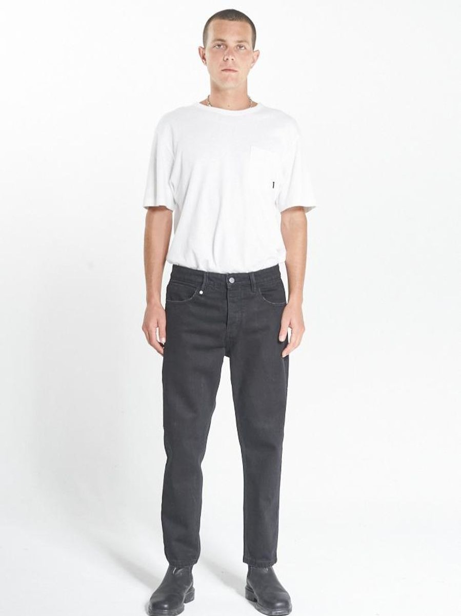 Men THRILLS Jeans | Chopped Denim Jean-Black Rinse