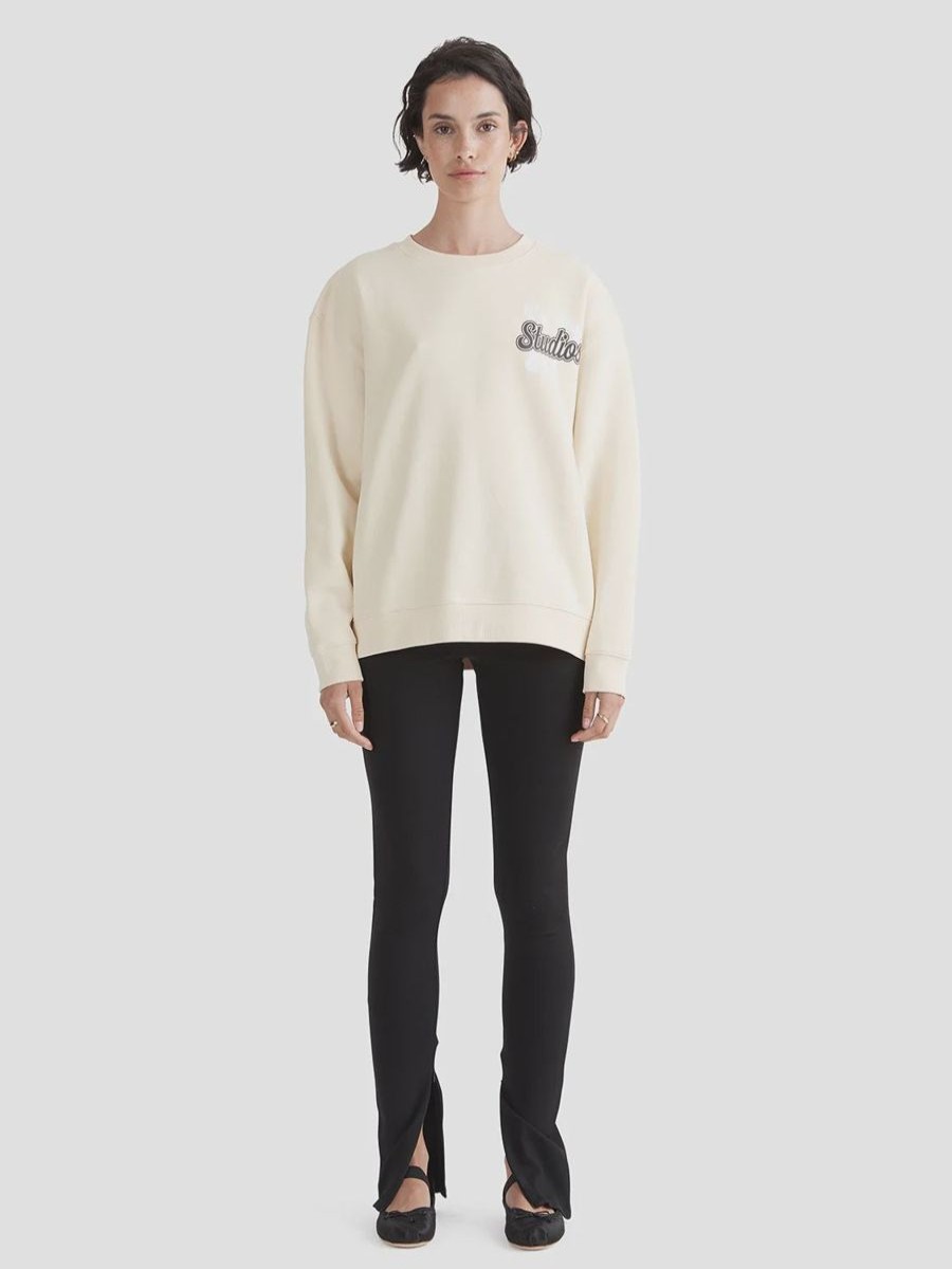 Women Ena Pelly Jumpers | Ena Pelly Ep Captain Oversized Sweater-French Vanilla