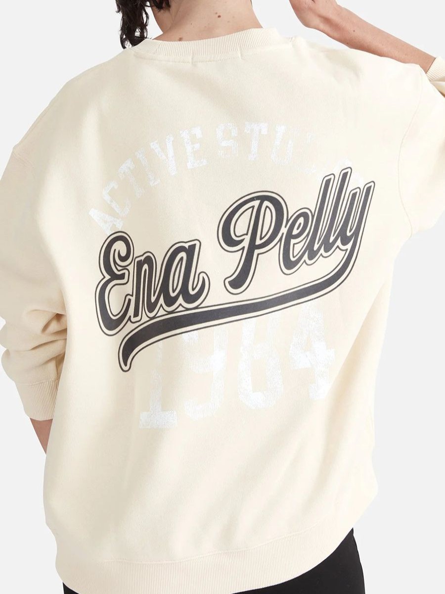 Women Ena Pelly Jumpers | Ena Pelly Ep Captain Oversized Sweater-French Vanilla