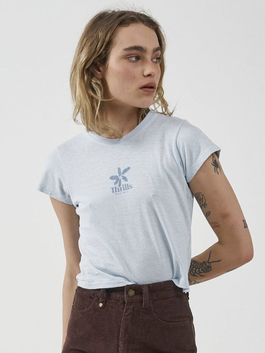 Women THRILLS Tees | Thrills Delia Hemp Mini Tee-Baby Blue