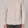 Men Neuw Denim Shirts | Neuw Denim Curtis Ls Shirt- Washed Stone