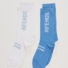 Women Afends Socks | Afends Sunset Recycled Socks Two Pack-Multi