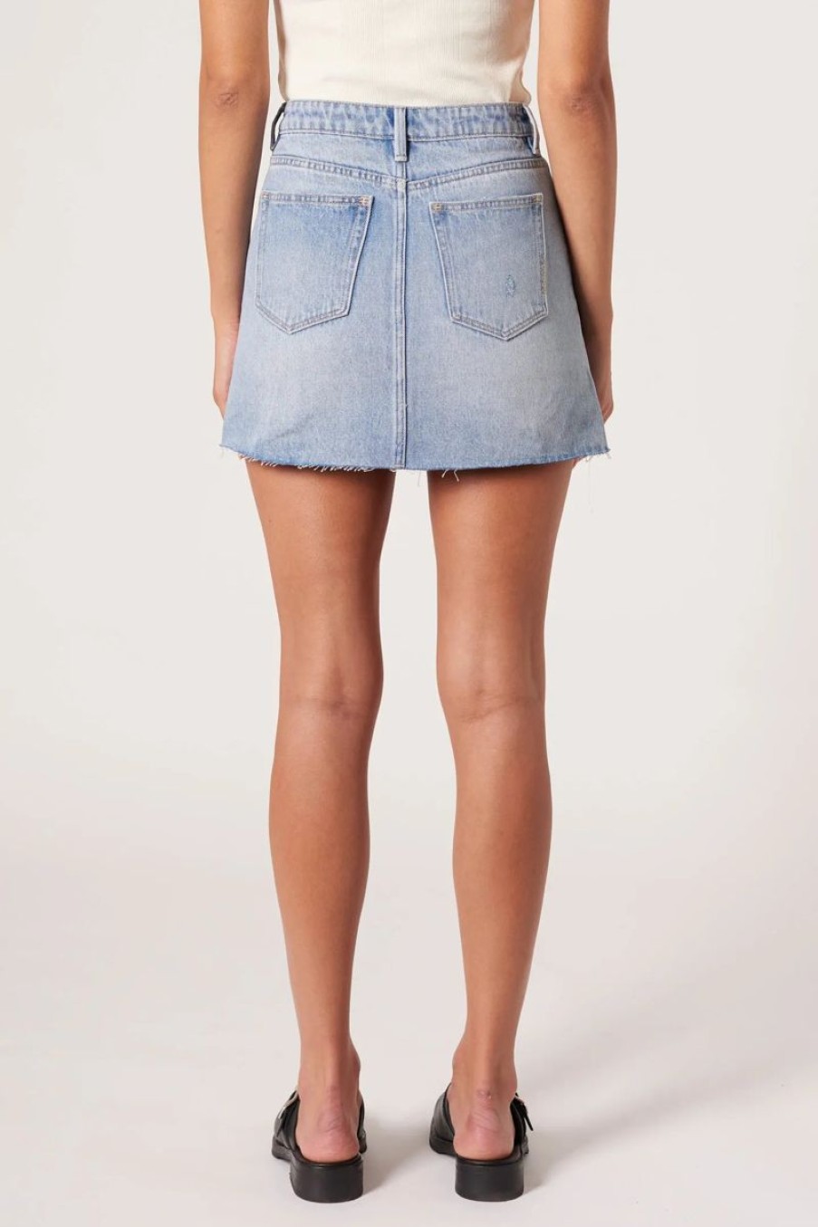 Women Neuw Denim Denim Skirts | Neuw Denim Darcy Skirt-Phoenix-Light Vintage Indigo