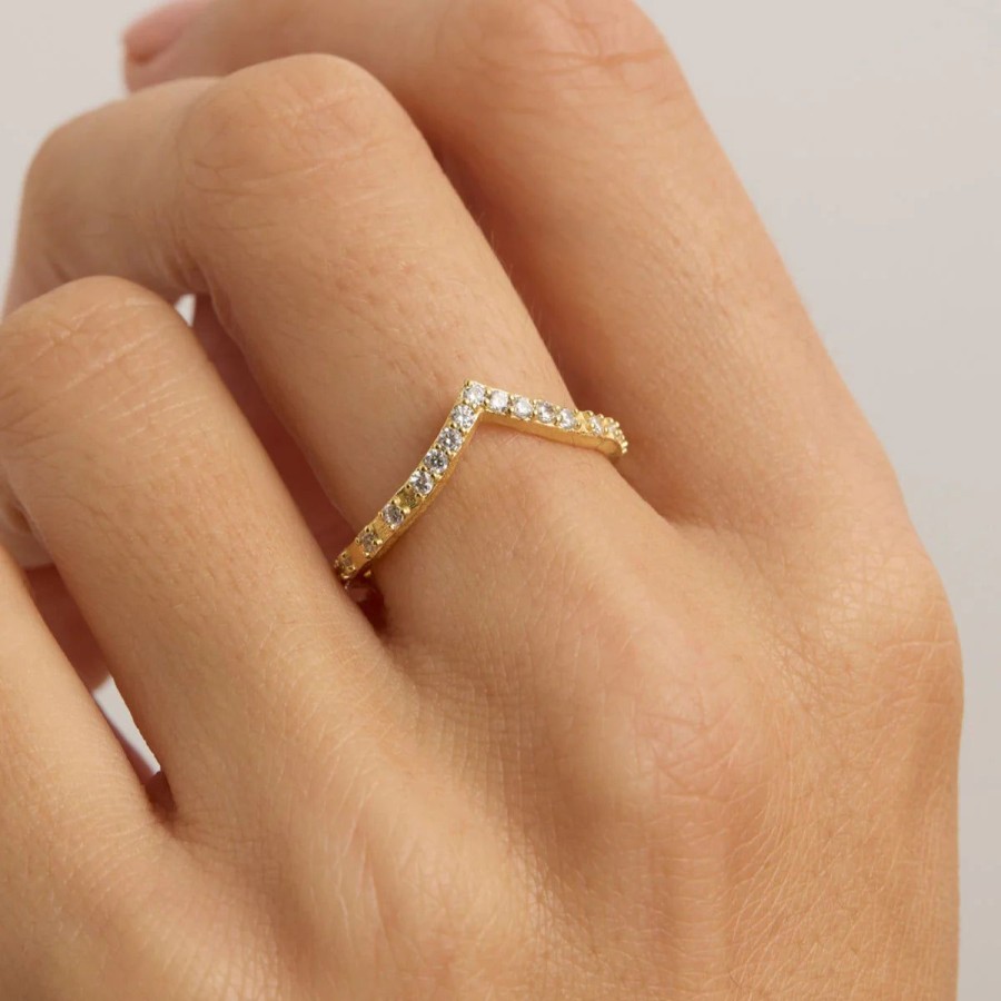 Women By Charlotte Jewellery | By Charlotte Universe Ring-18K Gold Vermeil