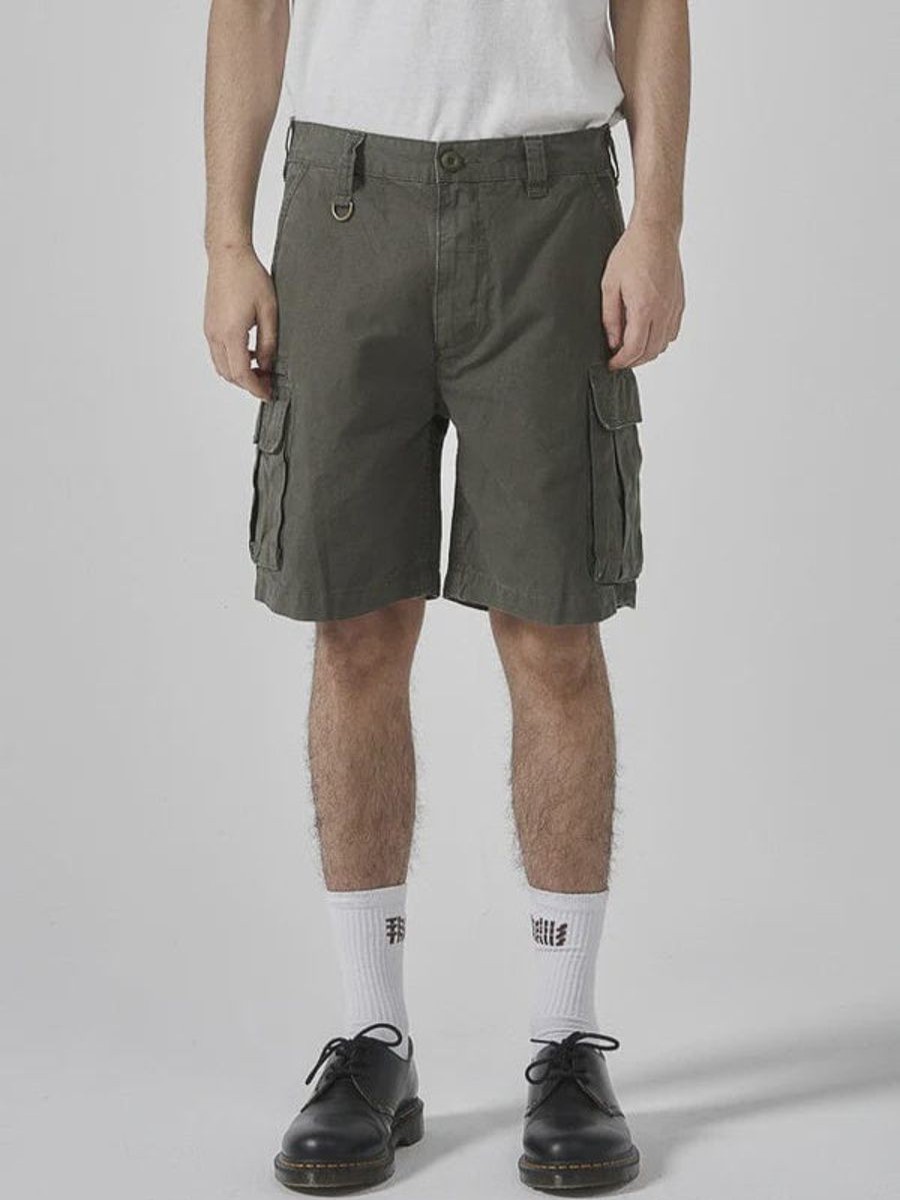 Men THRILLS Shorts | Slacker Cargo Short-Army Green